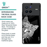 Kitten Mandala Glass Case for Vivo X80 5G