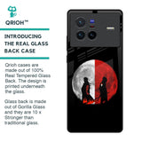 Anime Red Moon Glass Case for Vivo X80 5G