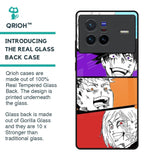 Anime Sketch Glass Case for Vivo X80 5G