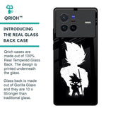 Monochrome Goku Glass Case for Vivo X80 5G