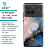 Marble Ink Abstract Glass Case for Vivo X80 5G