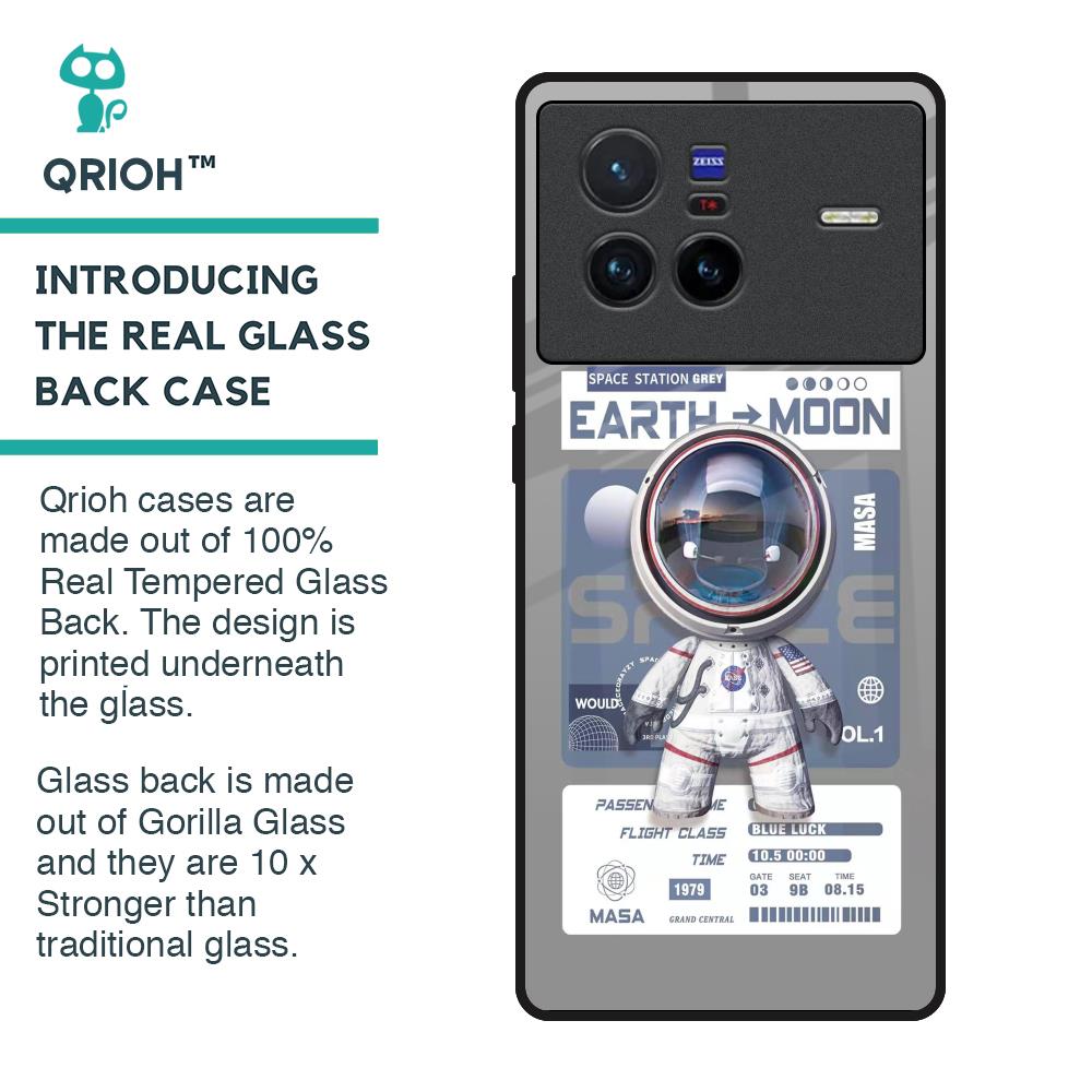 Space Flight Pass Glass Case for Vivo X80 5G