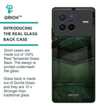 Green Leather Glass Case for Vivo X80 5G
