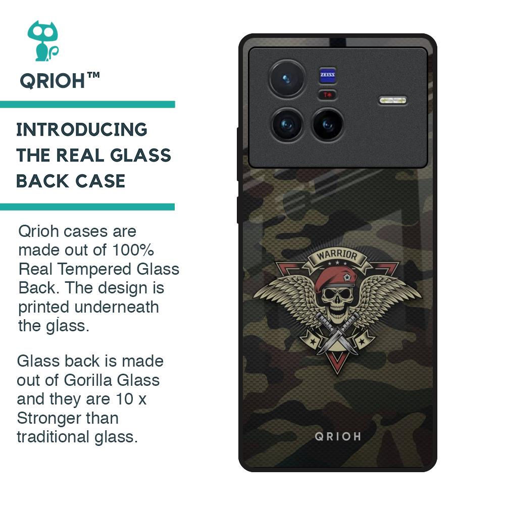 Army Warrior Glass Case for Vivo X80 5G