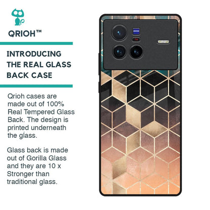 Bronze Texture Glass Case for Vivo X80 5G