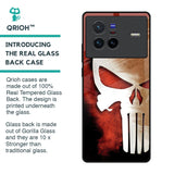 Red Skull Glass Case for Vivo X80 5G