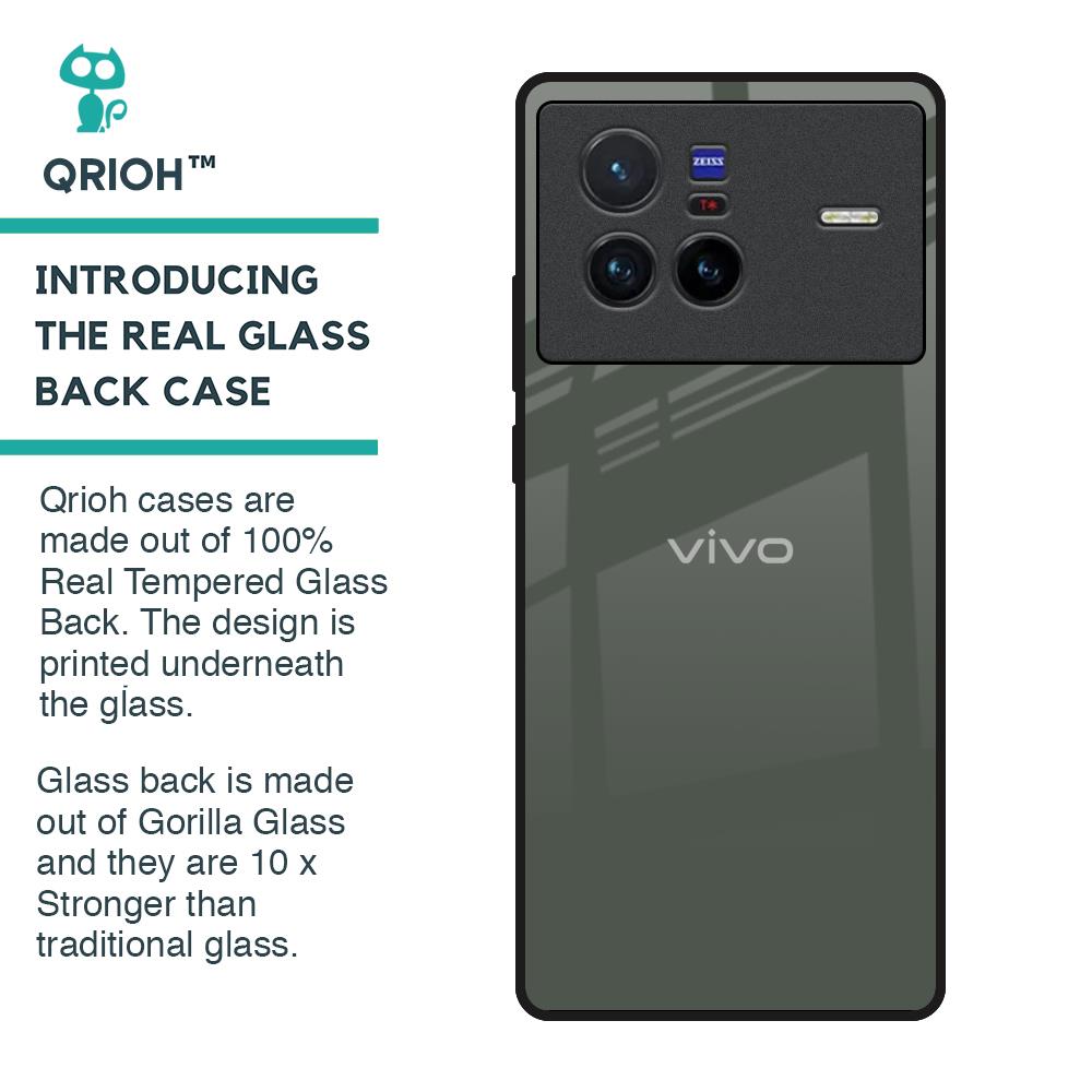 Charcoal Glass Case for Vivo X80 5G