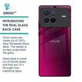 Pink Burst Glass Case for Vivo X80 5G