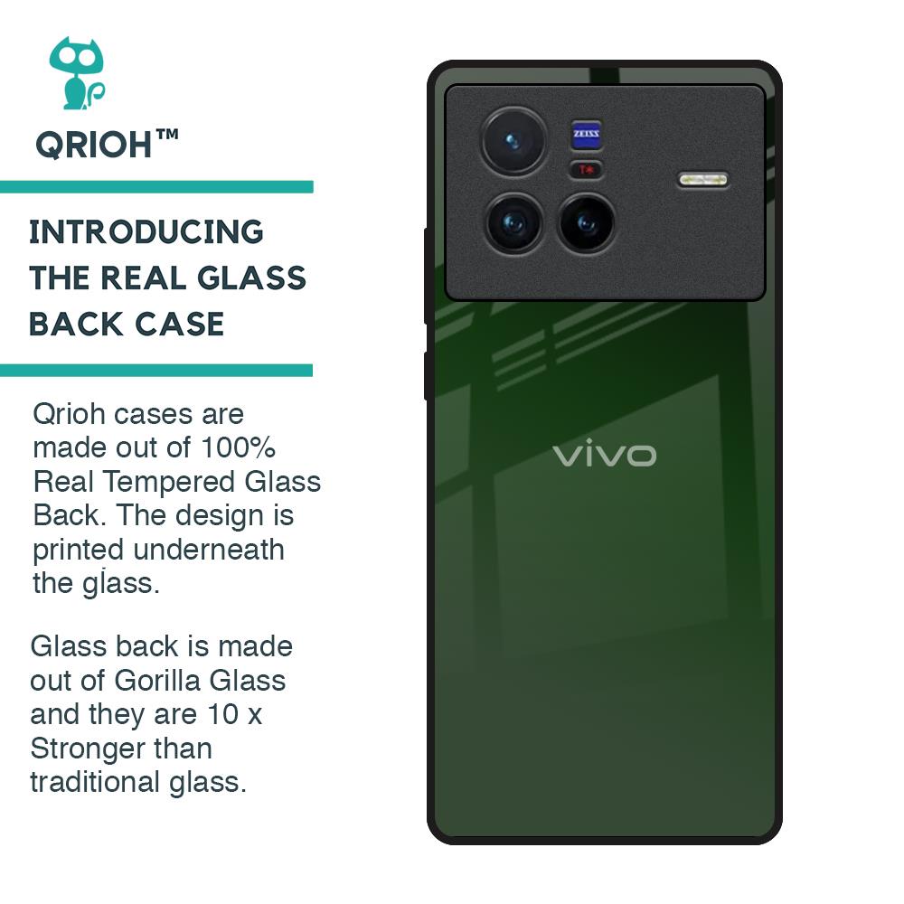 Deep Forest Glass Case for Vivo X80 5G