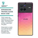 Geometric Pink Diamond Glass Case for Vivo X80 5G