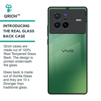 Green Grunge Texture Glass Case for Vivo X80 5G