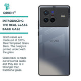 Space Grey Gradient Glass Case for Vivo X80 5G