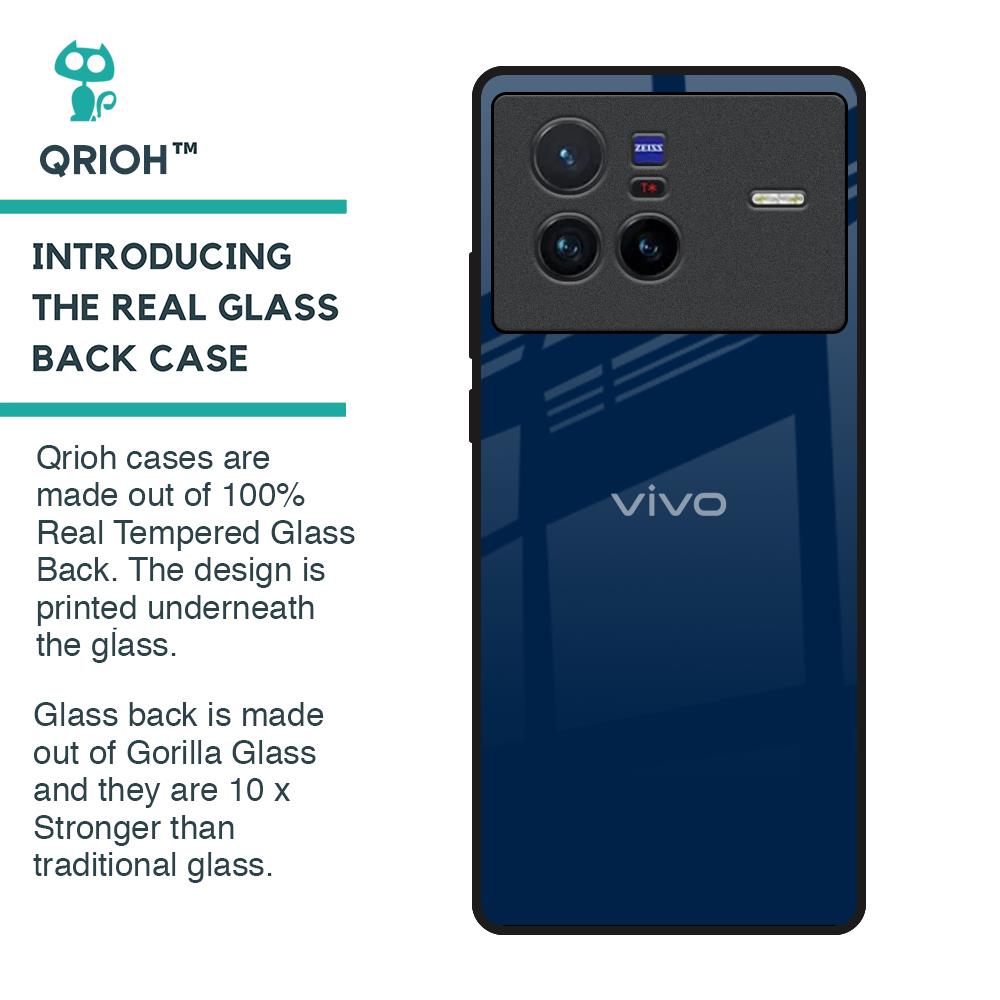 Royal Navy Glass Case for Vivo X80 5G