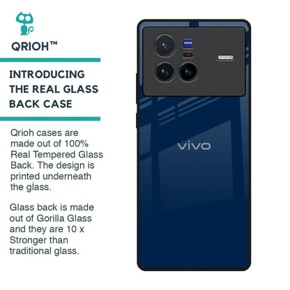 Royal Navy Glass Case for Vivo X80 5G