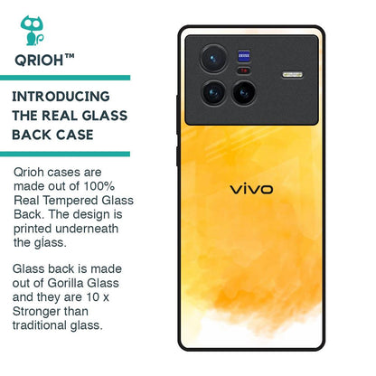 Rustic Orange Glass Case for Vivo X80 5G