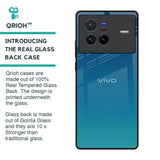 Celestial Blue Glass Case For Vivo X80 5G