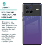 Indigo Pastel Glass Case For Vivo X80 5G