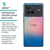 Blue & Pink Ombre Glass case for Vivo X80 5G