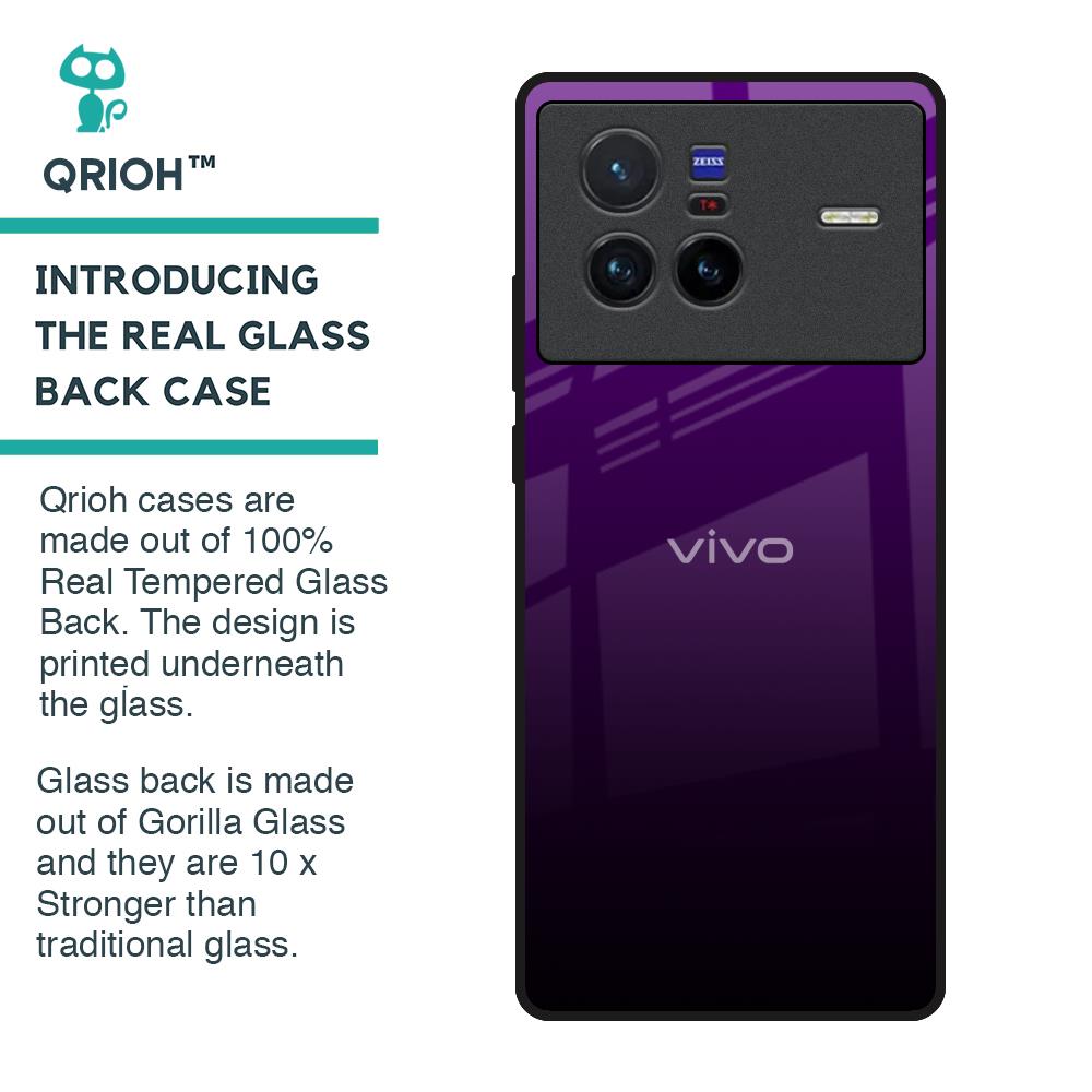 Harbor Royal Blue Glass Case For Vivo X80 5G