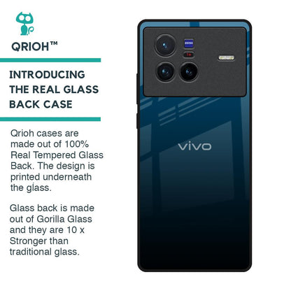 Sailor Blue Glass Case For Vivo X80 5G