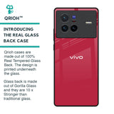 Solo Maroon Glass case for Vivo X80 5G