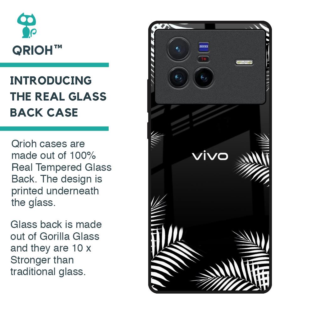 Zealand Fern Design Glass Case For Vivo X80 5G