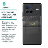 Grey Metallic Glass Case For Vivo X80 5G