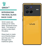 Fluorescent Yellow Glass case for Vivo X80 5G