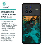 Watercolor Wave Glass Case for Vivo X80 5G