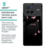 Fly Butterfly Glass Case for Vivo X80 5G
