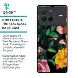 Flowers & Butterfly Glass Case for Vivo X80 5G