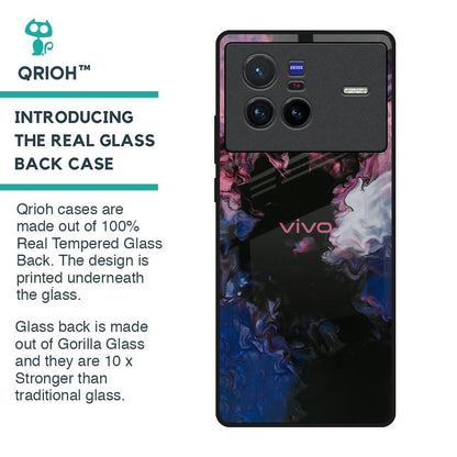 Smudge Brush Glass case for Vivo X80 5G