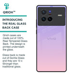Lavender Gradient Glass Case for Vivo X80 5G