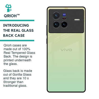 Mint Green Gradient Glass Case for Vivo X80 5G
