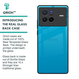 Blue Aqua Glass Case for Vivo X80 5G
