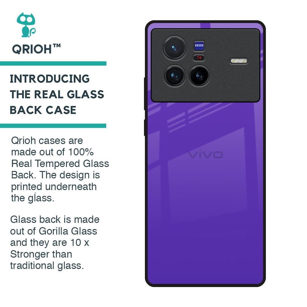 Amethyst Purple Glass Case for Vivo X80 5G