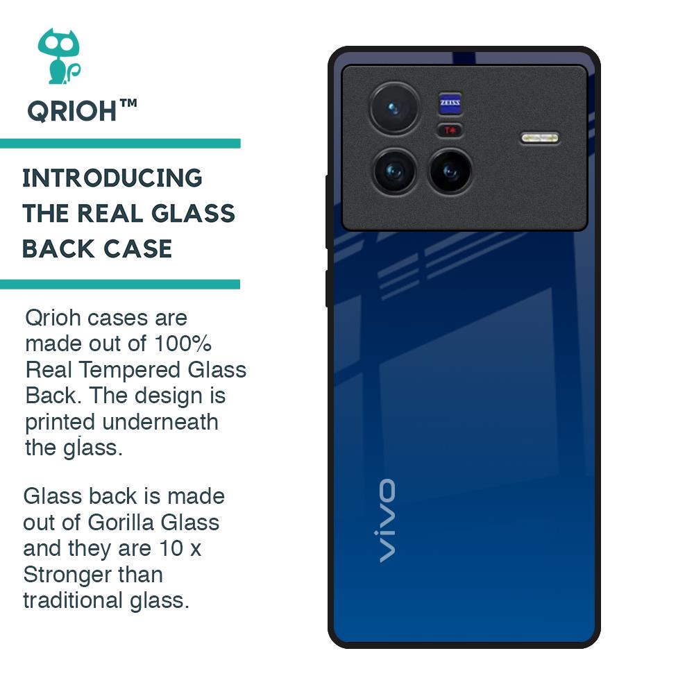 Very Blue Glass Case for Vivo X80 5G
