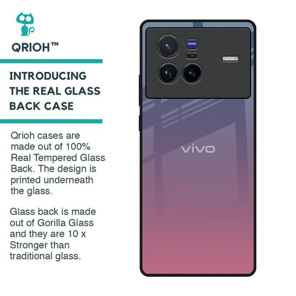 Pastel Gradient Glass Case for Vivo X80 5G