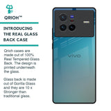 Sea Theme Gradient Glass Case for Vivo X80 5G