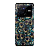 Peacock Feathers Vivo X80 5G Glass Cases & Covers Online