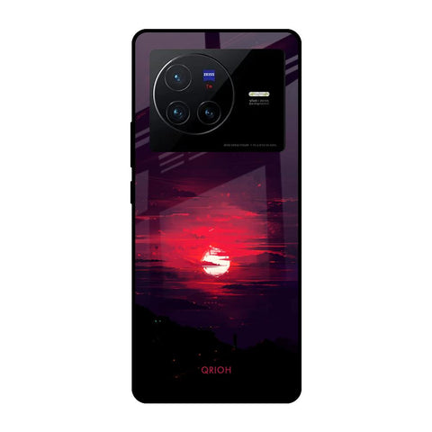 Morning Red Sky Vivo X80 5G Glass Cases & Covers Online