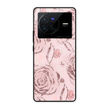 Shimmer Roses Vivo X80 5G Glass Cases & Covers Online