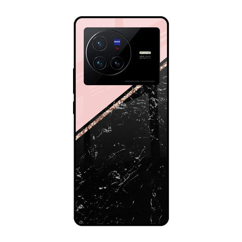 Marble Texture Pink Vivo X80 5G Glass Cases & Covers Online