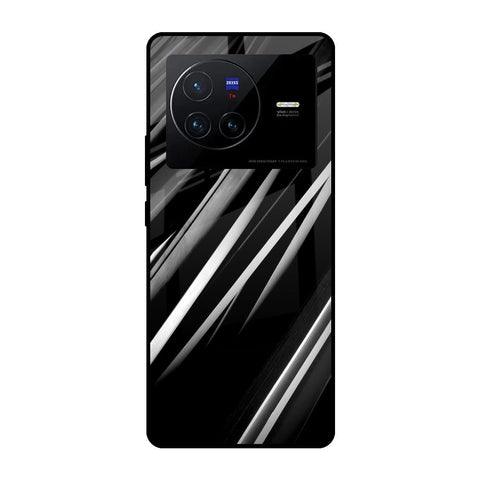 Black & Grey Gradient Vivo X80 5G Glass Cases & Covers Online
