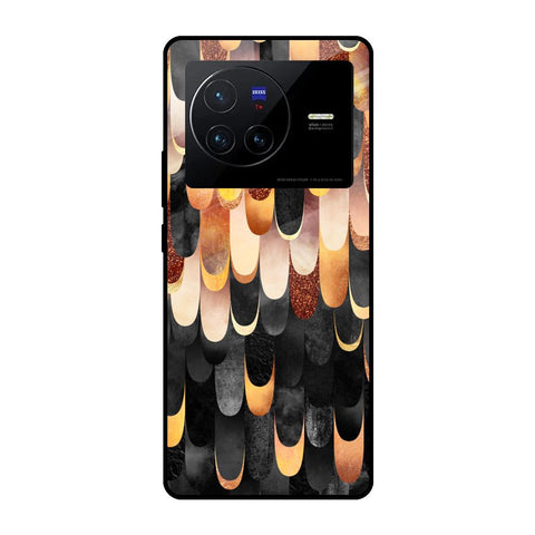 Bronze Abstract Vivo X80 5G Glass Cases & Covers Online