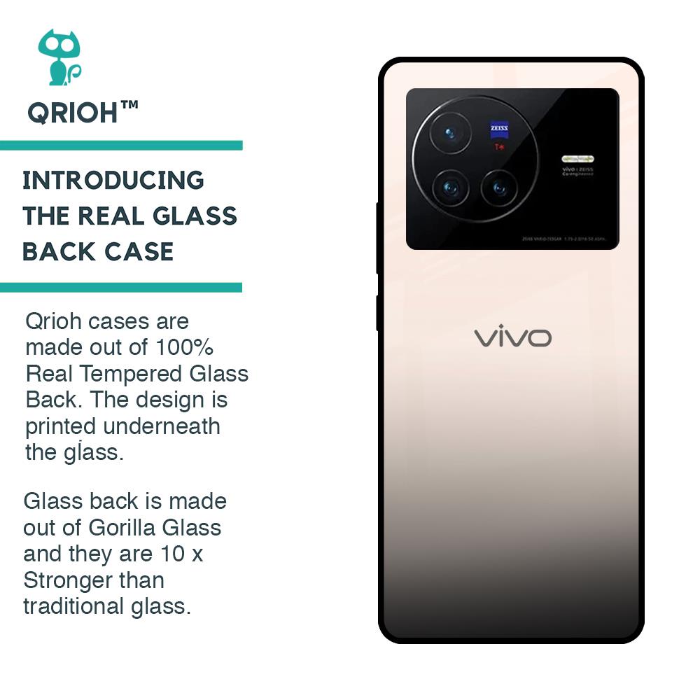 Dove Gradient Glass Case for Vivo X80 5G