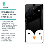 Cute Penguin Glass Case for Vivo X80 5G
