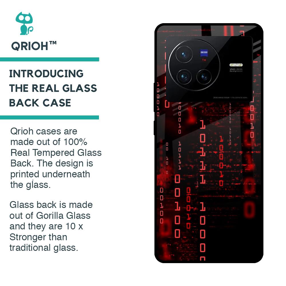 Let's Decode Glass Case For Vivo X80 5G