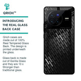 Dark Abstract Pattern Glass Case For Vivo X80 5G