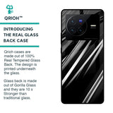 Black & Grey Gradient Glass Case For Vivo X80 5G